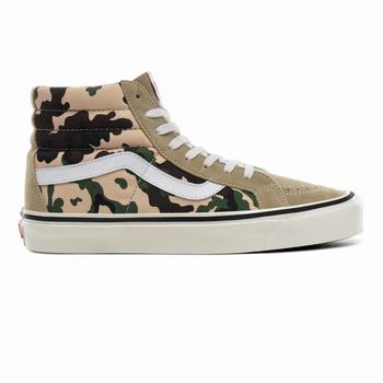 Damske Kotnikove Tenisky Vans Anaheim Factory SK8-Hi 38 DX Hnedožltý/Maskacove VA94JXEBC